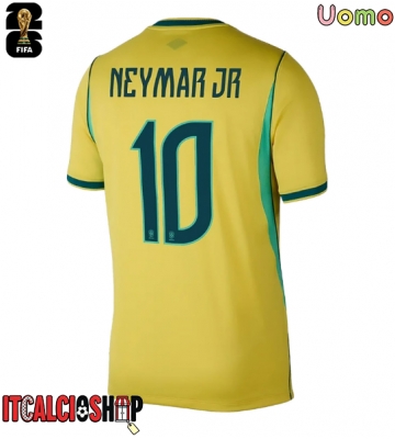 Brasile Neymar Jr #10 Prima Maglia Mondiali 2026 Manica Corta Brasile Neymar Jr #10 Prima Maglia Mondiali 2026 Manica Corta